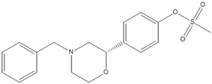 Phenol, 4-[(2S)-4-(phenylmethyl)-2-morpholinyl]-, 1-methanesulfonate